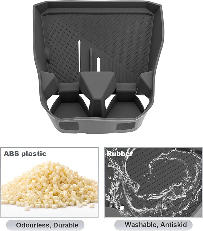 SKTU for 2025 2026 BMW X3 Center Console Organizer for 2025 2026 BM W X-3 (30 xDrive/M50 xDrive) Cup Holder Console Tray BMW X3 2025 2026 Accessories Rubber Insert Glove Pallet Organizer
