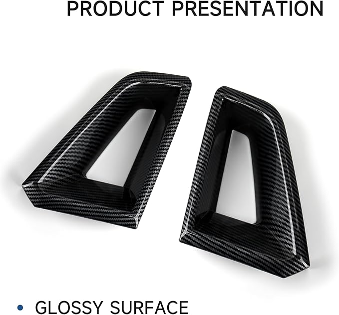Car ABS Carbon Fiber Front Bumper Grille Cover Interior Trim Decal for Chevy Colorado 2023 2024 2025 2026 Accessories
