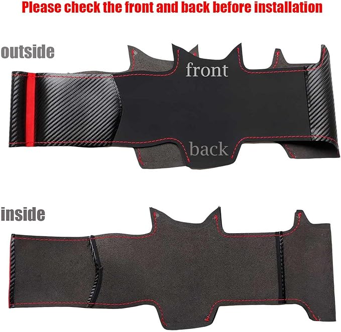 Car Steering Wheel Cover for 2015 Lexus IS250 F Sport is350 2008 Lexus is 350 F SPOR Base Model GS F 2016 is 200t 2014 Base Model RC CT 200h 2017 NX 2021 Black Hand-Stitched Steering Wrap