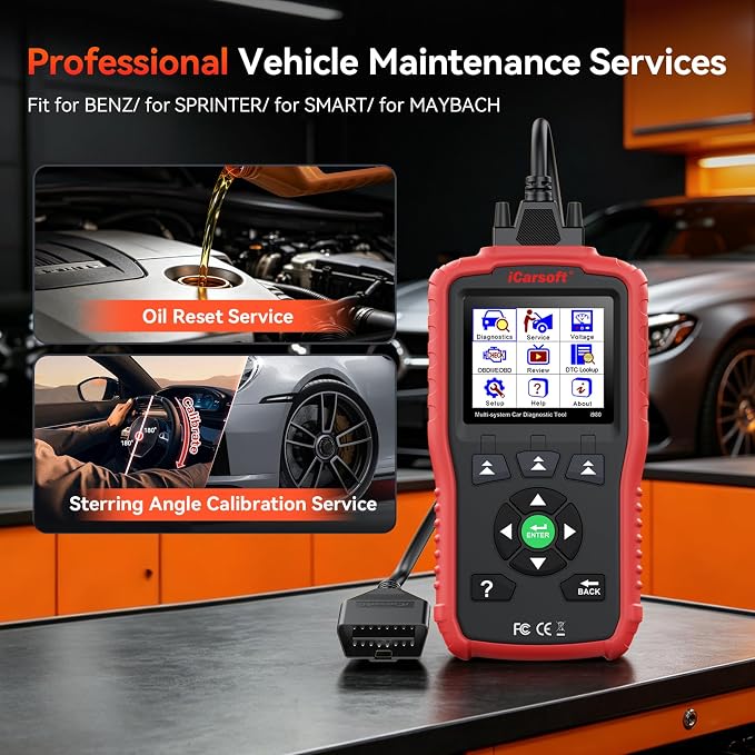 iCarsoft Genuine Mercedes Benz I980 Professional Diagnostic Scanner Tool