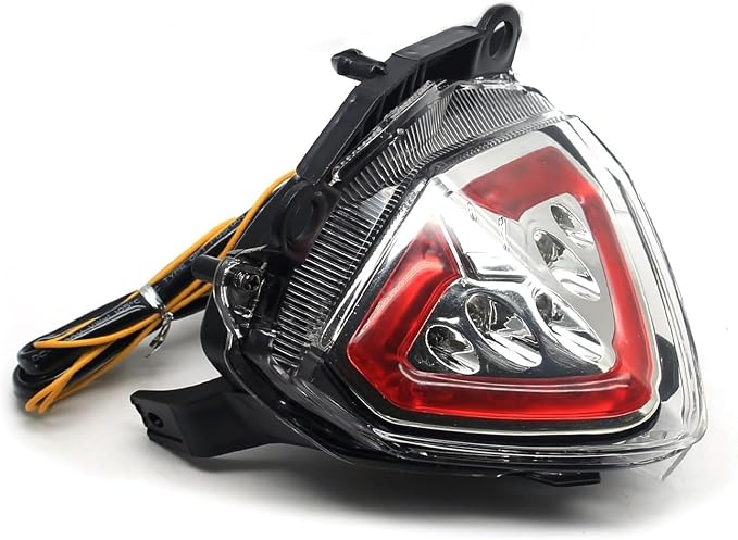 MZS Motorcycle Tail Light, LED Integrated Turn Signal Blinker Clear Compatible with CBR500R CBR 500R CB500F CB500X 2013-2015