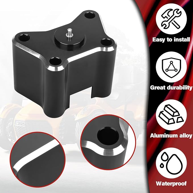 2 Inch Adjustable Aluminum Handlebar Riser Kit, Handle Bar Height Extension Relocator Clamps Compatible With Can-Am Spyder F3 F3-T F3-LTD 2015-2026 & Spyder RT 2020-2026 Accessories