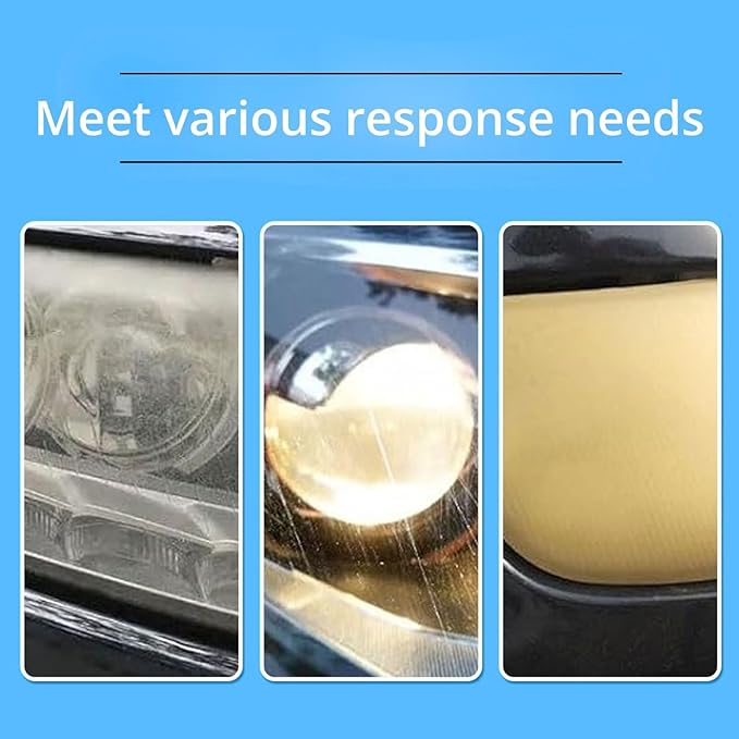 Headlight Restore Wipes – 3-Stage Cleaning System, Revives Foggy Headlights, Erases Yellowing & Oxidation, Boosts Night Visibility, UV Block Protection
