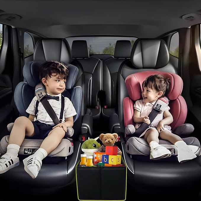 Car Seat Organizer for Kia Sorento 2025 2024 2023 2022 2021 2020, Suitable for Children's Toys, Baby Supplies, Snack Organiser, Travel Accessories Dual-Compartment Storage Organizer