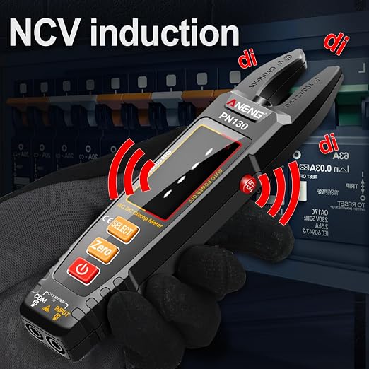 ANENG Multimeter with Clamp Meter,Color LCD Rechargeable Voltmeter Measures AC/DC Voltage,Current,NCV,Resistance,Continuity,Diodes, Amp,Ohm,Frequency,Capacitance,Backlight Electrican Tools