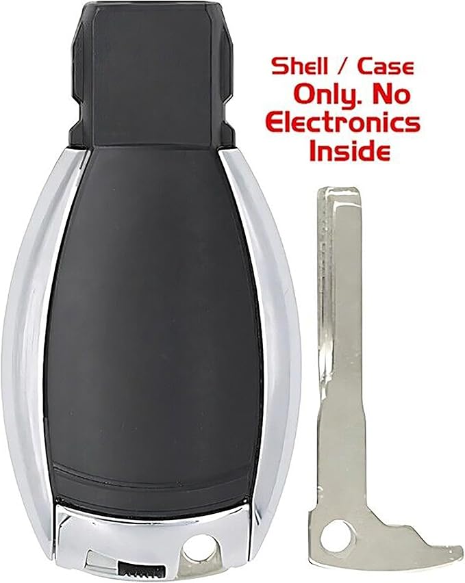 2X New Replacement Remote Key Fob Shell / CASE Compatible with & Fit for Mercedes Benz Vehicles - MPN KR55WK49046-01 (NO Electronics or Chip Inside)