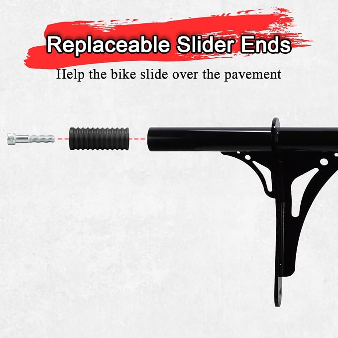Highway Peg Crash Bar/Highway Footpegs Enginge guard for Harley Dyna with mid Control Models 2006-2017, for Street Bob FXDB/I Fat Bob FXDF Low Rider FXDL/I Wide Glide FXDWG/I,Gloss Black