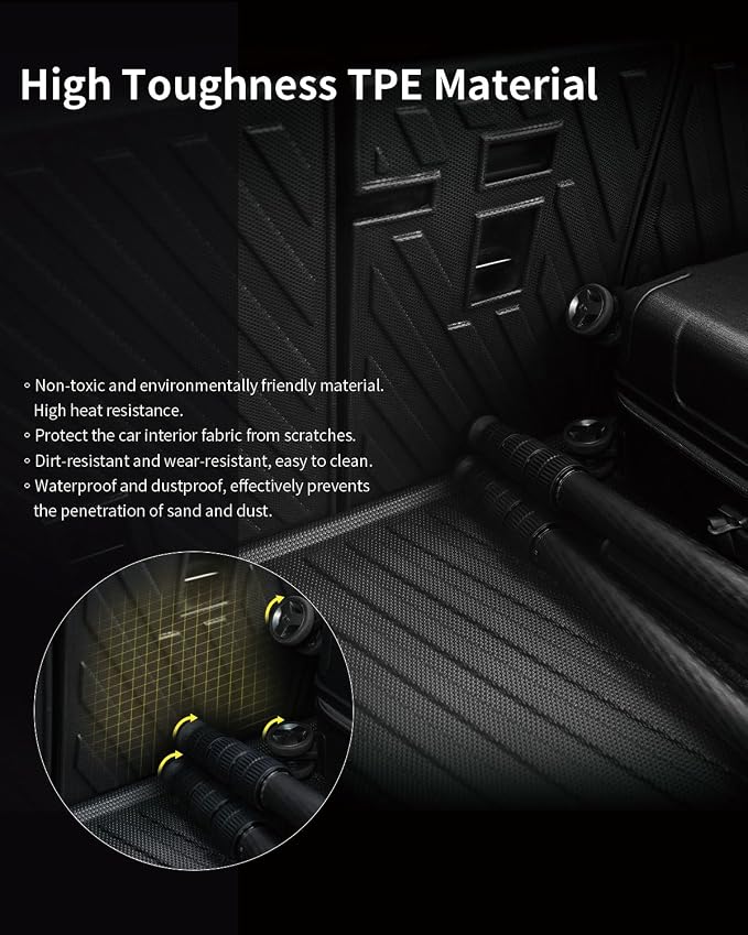 JOWUA Rear Seats Back Cover for Tesla 2020-2023 Model Y, TPE Material Easy to Clean