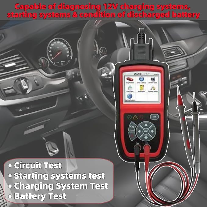 Autel AutoLink AL439 OBD2 Scanner, 2024 OBD2/EOBD Code Reader & Electrical Testing Diagnostic Scan Tool, I/M Readiness, Reads & Clears Codes, Live Data, Work on 1996 & Newer for DIYers Professionals