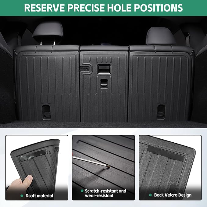 For Tesla Model Y Juniper 2025 2026 Floor Mats & Cargo Liners & Backrest Mat & Center Console Side Anti-Kick Mats & Interior Model Y NEW Accessories 9PCS