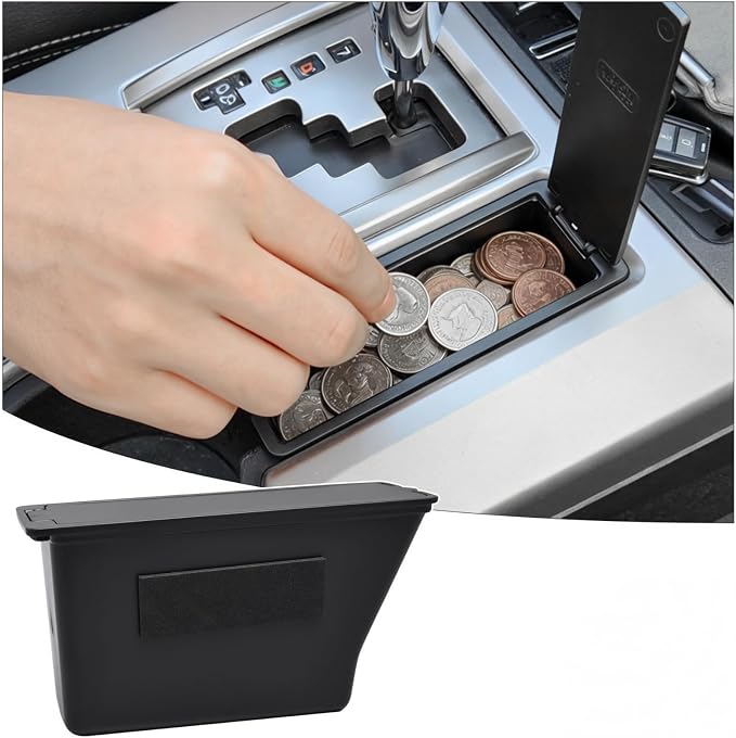 JDMCAR Storage Drawer and Coin Box Organizer Compatible with Toyota 4Runner Accessories 2014-2022 2023 2024