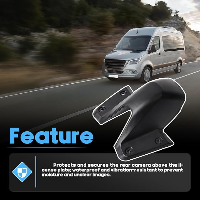 A907820120 Rear Roof Camera Housing for Mercedes-Benz Sprinter 1500 2500 3500 (2019-2023 W907 W910 Chassis), Frosted Rear View Camera Cover Shell, Replaces 907-820-40-01 Not for Older W906