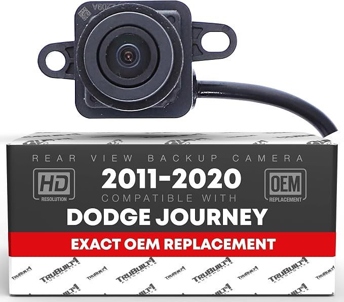 Rear View Backup Camera - Compatible with 2011-2020 Dodge Journey - Reverse Park Assist Camera Replacement - OEM 56054158AG, 56054158AB, 56054158AC, 56054158AD, 590-143, CH1960102