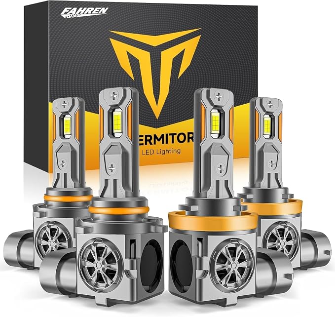 Termitor 2026 Latest Premium H11 9005 Fog Light Bulb for Off-road Only | Fit ATV UTV SUV, 6500K Daylight White, Easy Install, 80,000hrs+ Lifespan, IP68, 1: 1 size, Pack of 2
