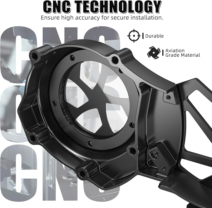 NICECNC Sprocket Protector Engine Crankcase Guard Compatible with Yamaha Blaster 200 YFS200 1988-2006, See Fitments, Replacement for 2XJ-15411-00-00 Black