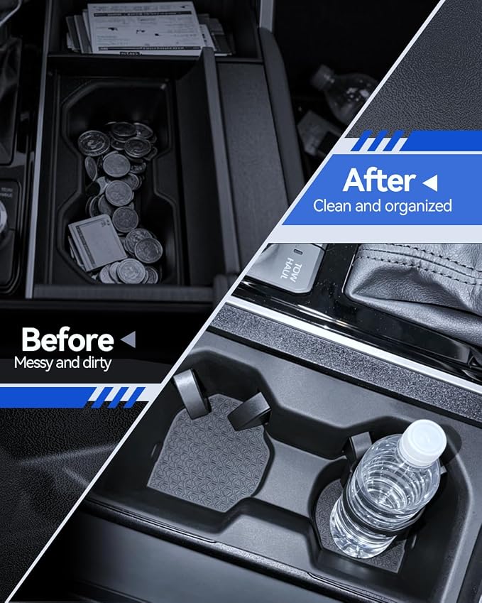 for Sequoia 5 Pcs Cup Holder Set 2023-2025 2026 Sequoia(Platinum/1794 Edition/Capstone) Accessories Control Cupholder Insert Durable-7 Seats Trim Only
