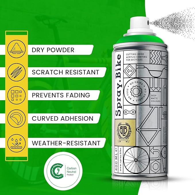 Spray.Bike Spray Paint | Designed Mainly for Bicycles | Multi-Use Acrylic Spray Paint for Metal, Plastic | High Coverage Bike Paint, 400ml, Winkie