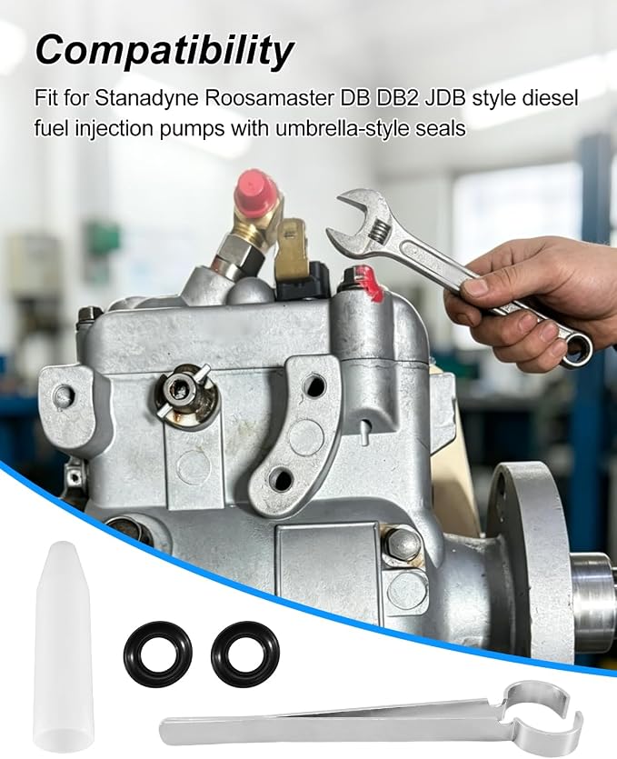 13371 22727 Injection Pump Seal Tool Kit Fit for Roosamaster Stanadyne Pump | Drive Shaft Seal Installation Tool, for Accurate Installation, for 10453 Umbrella Seal, Compression Installation Tool