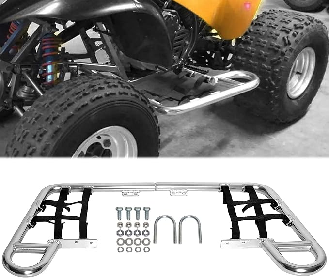 ECOTRIC Aluminum Nerf Bars Foot Pegs Compatible with Honda 1987-88 TRX 250X 1993-2009 TRX 300EX 300X Pair