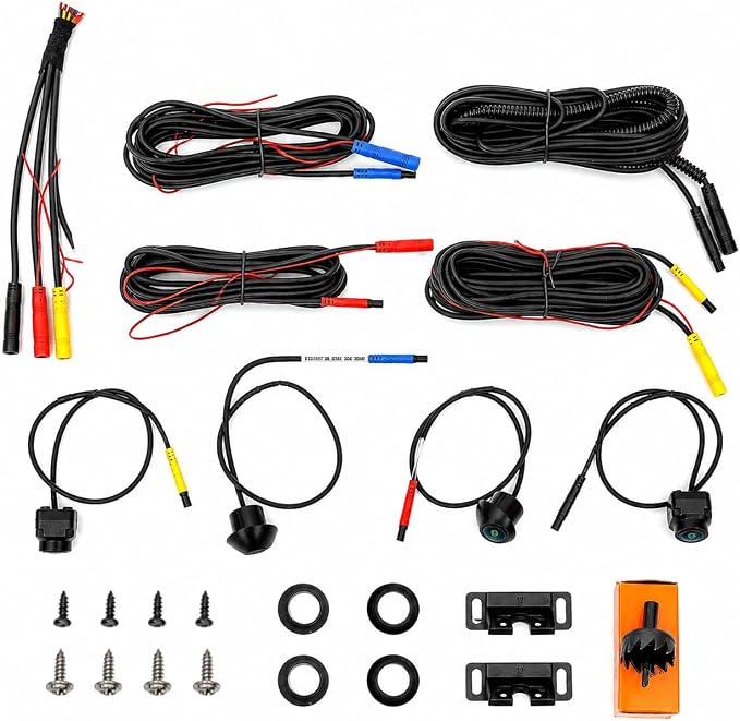 Car AHD 720P/1080P 360° Panoramic System Reversing Camera Set for Android Auto Radio High-Definition Camera