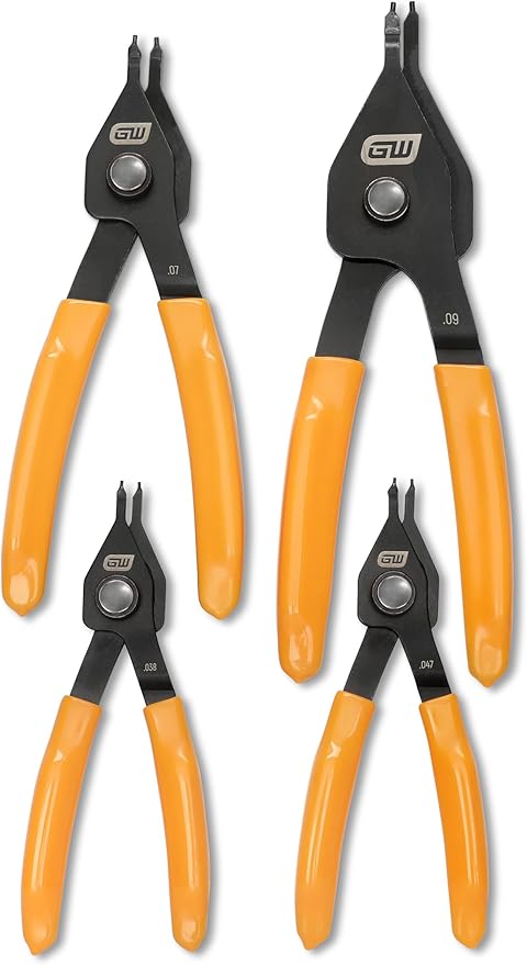 GEARWRENCH 4 Pc Convertible Straight Snap Ring Pliers | 89712