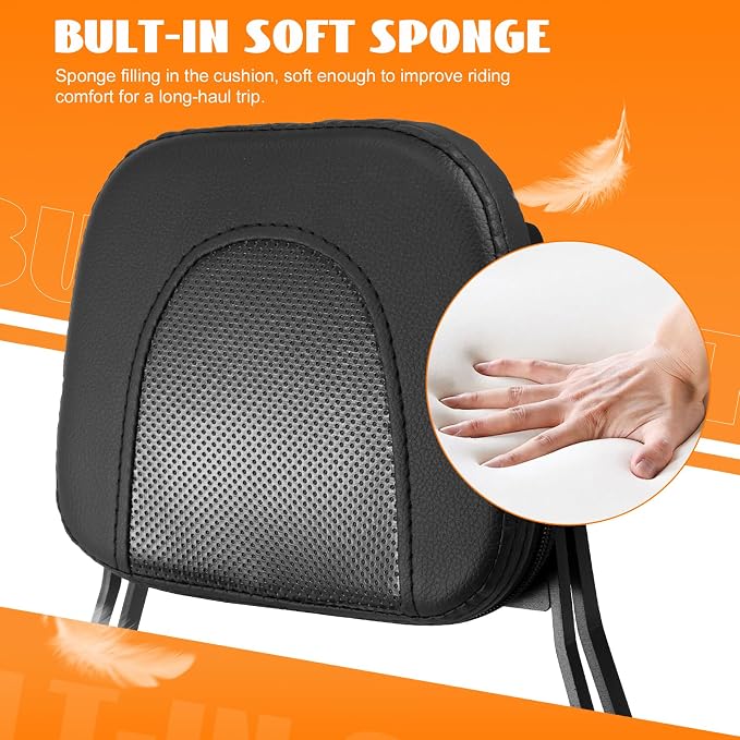 Motorcycle Sissy Bar Detachable Rear Passenger Backrest with Luggage Rack Backrest Pad for Honda Rebel 1100 1100T CMX1100 DCT 2021-2026 Replace OEM P/N:08R71-MLA-A00MLA-A00
