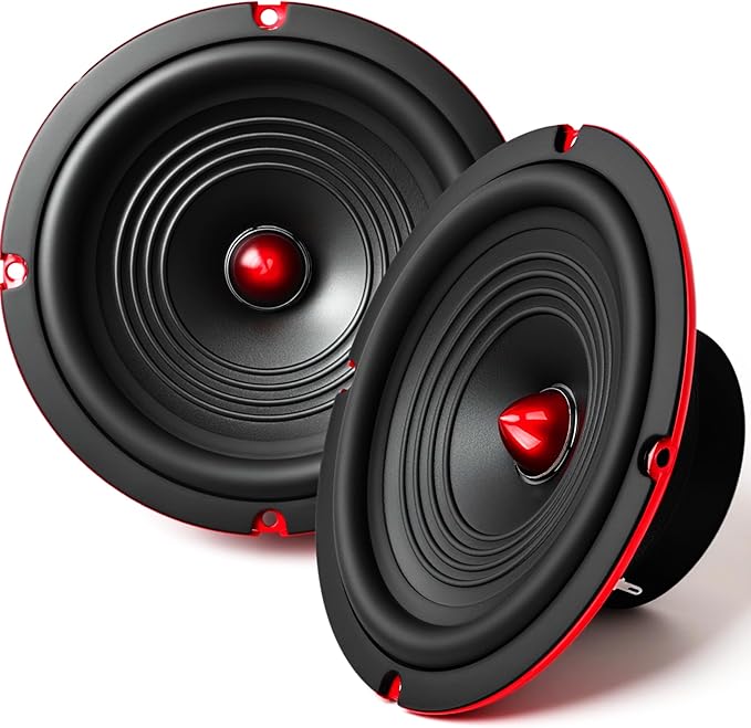 2026 Upgrade 6.5" Car Speakers 800W Peak Power - High-Performance Cone Woofers Bullet Head Design for Clear Bass & Stereo Sound - Suitable for Cars, Trucks, SUV, Home Theater, DIY(2-Pack)