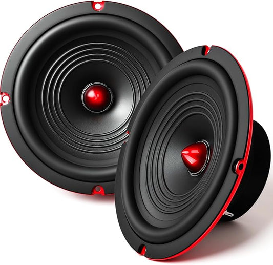 2026 Upgrade 6.5" Car Speakers 800W Peak Power - High-Performance Cone Woofers Bullet Head Design for Clear Bass & Stereo Sound - Suitable for Cars, Trucks, SUV, Home Theater, DIY(2-Pack)