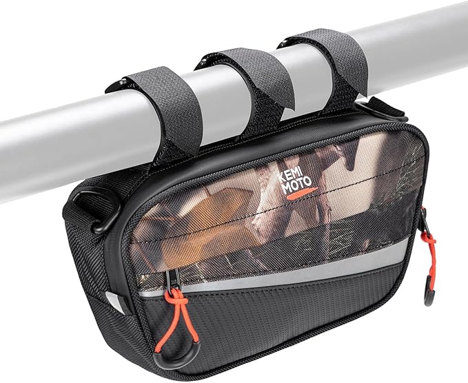 KEMIMOTO UTV Roll Cage Storage Bag Universal 1680D Grab Handle Storage Bag Dimensions 11" x 5" Side by Side Accessories Compatible with UTV, ATV, Golf Cart, Bike, Off-road Vehicle, Camo