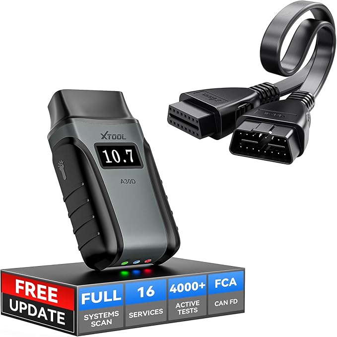 XTOOL Anyscan A30D OBD2 Scanner Diagnostic Tool with OBD2 Extension Cable