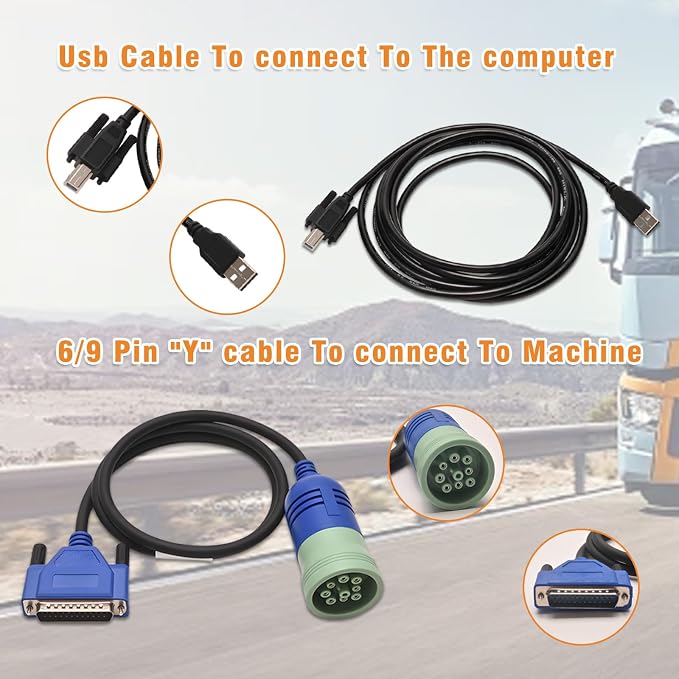 380002884 ESTV8.6 V9.5 V9.8 DPA5 Diagnostic Tool Kit, Dearborn Protocol Adapter 5, Electronic Service Tool forNew Holland Tractor Truck Loader Excavator, EST DPA5 Diagnostic Tool