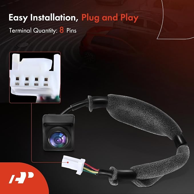 A-Premium Park Assist Camera Rear View Backup Reverse Camera Compatible with Select Nissan, Infiniti Models - 2013-2016 Pathfinder, 2014-2015 QX60, 2013 JX35 - Replace# 284423JA1A