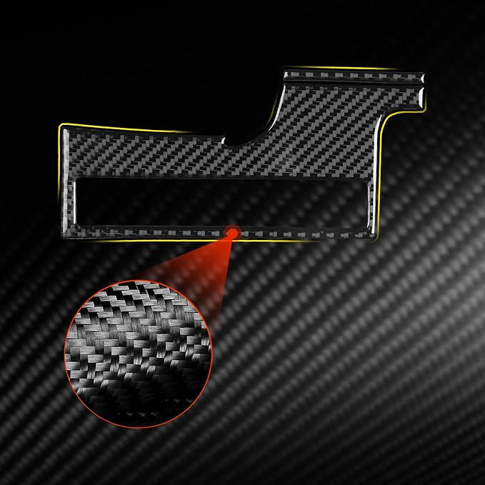 NVCNX Real Premium Carbon Fiber for Toyota Camry Accessories 2018-2024 2019 2020 2021 2022 2023 SE/LE/XSE/XLE/SE Nightshade/L/TRD Dash Driver Side Multifunction Button Cover Interior Trim Sticker 2PCs