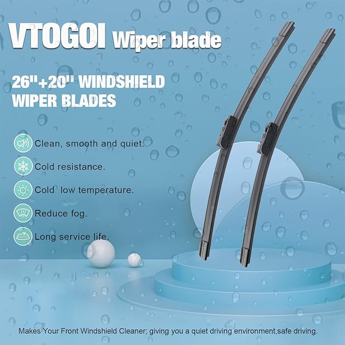 OEM Windshield Wiper Blades Replacement for BMW X3 2018 2019 2020 2021 2022 2023 BMW X4 2019-2023, All Weather Original Factory Quality Front & Rear Wipers Set 26"+20"+12" (Pack of 3)
