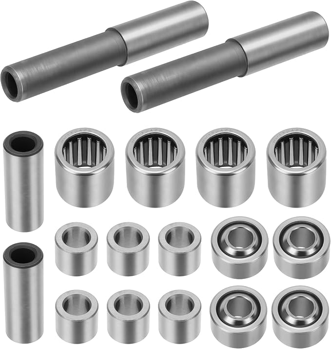 Front Uppper & Lower A Arm Bearing Seal Shaft Rebuild Repair Kit 2 Side for Kawasaki Brute Force 650 4x4i 2006-2013 Brute Force 750 4x4i 2005-2011