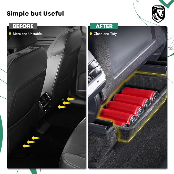 YHTAUTO Under Seat Storage Box with Lid Fit for Tesla Model Y 2020-2024, Underseat Hidden Tray Organizer Tray 5 Seater Model Y Organizer Accessories, 2 PCS