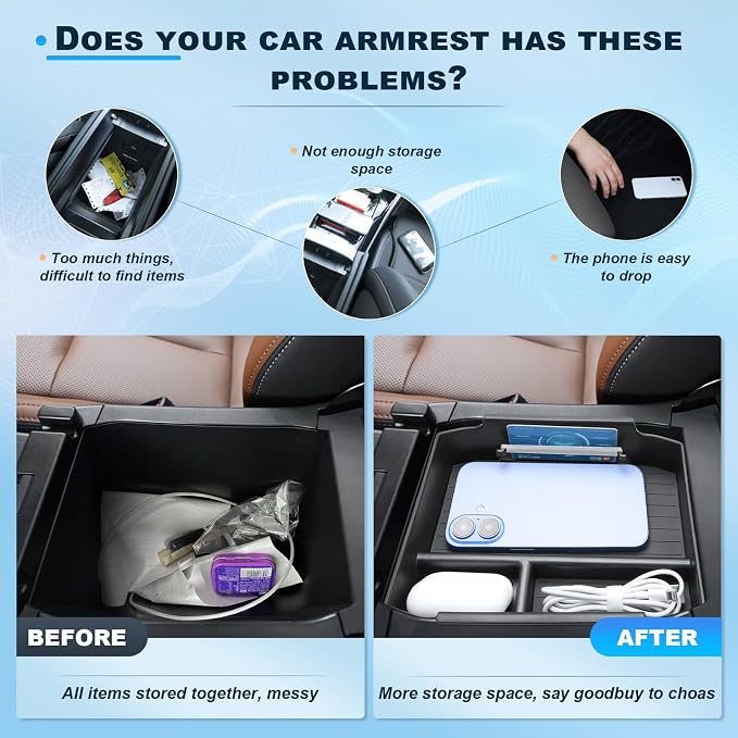 BIXUAN 2026 Outback (Wilderness/Premium/Limited/Touring/Limited XT/Touring XT) Center Console Organizer+12.1Inch Touchscreen Screen Protector 2026 Outback Accessories 9H Tempered Glass