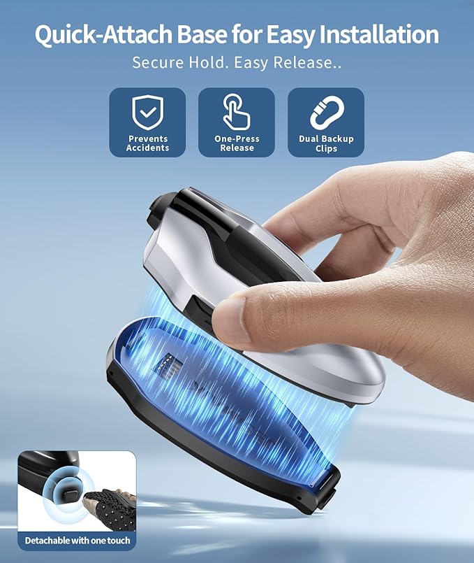 JESIMAIK Motorcycle Helmet Bluetooth Headset, Magnet Helmet Communication System, 10 Riders Mesh Motorcycle Intercom, Multitasking Audio, Music Sharing, Universal Pairing, FM Radio, Black, (2Pack)