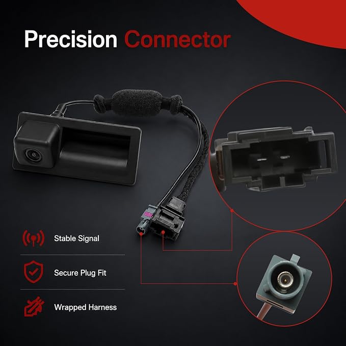 Rear Trunk Release Handle Backup View Camera Replacement for Audi A4 Allroad A5 S5 Coupe A6 S6 Avant Quattro A7 Q3 Q5 RS5 RS7 5N0827566AA