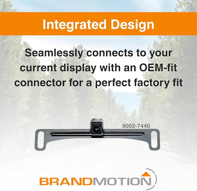 Brandmotion 9002-7440 Factory Tailgate Harness with Dual Mount Camera fits 2011-2016 F250 F350 Super Duty with Factory Rear Vision | Waterproof Case with Anti-Fog Lens | Easy Install