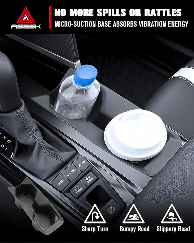 for 4PCS Center Console Armrest Organizer&Wireless Charger Mat&Console Tray&Water Cup Holder Insert ABS Materials Compatible with 2025-2026 Toyota Camry