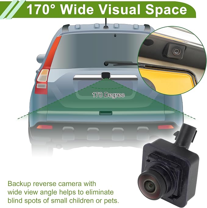 ACROPIX Car Park Assist Camera Rear View Backup Reverse Camera for Ford Aviator 2020-2023 No.GD9T19J220AF/GD9T19J220AG