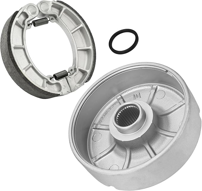 JAVIK Rear Brake Drum Hub & Brake Shoes for Honda Rancher 420 TRX420 2007-2013