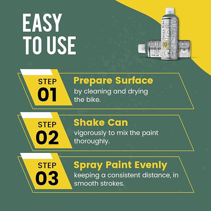 Spray.Bike Spray Paint | Designed Mainly for Bicycles | Multi-Use Acrylic Spray Paint for Metal, Plastic | High Coverage Bike Paint, 400ml, Elswick