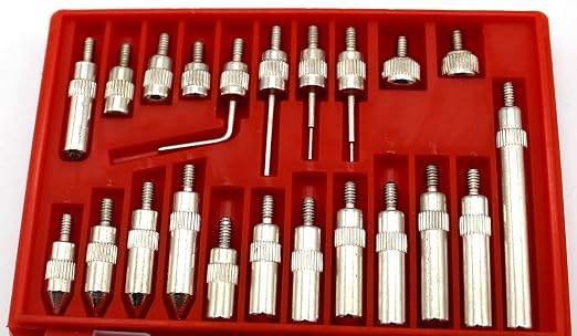 Professional Dial Indicator Magnetic Base: Dial Indicator 0-1"x0.001" Steel Hardened, Magnetic Base 130lb Fine Adjusted, Indicator Points Set 22-Piece in Blow Mould Case