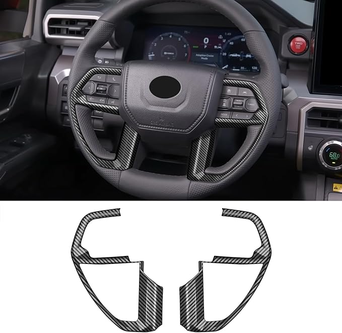 Interior Trim for Toyota 4Runner 2025 2026 Carbon Fiber Gear Shift Panel with Steering Wheel Trim