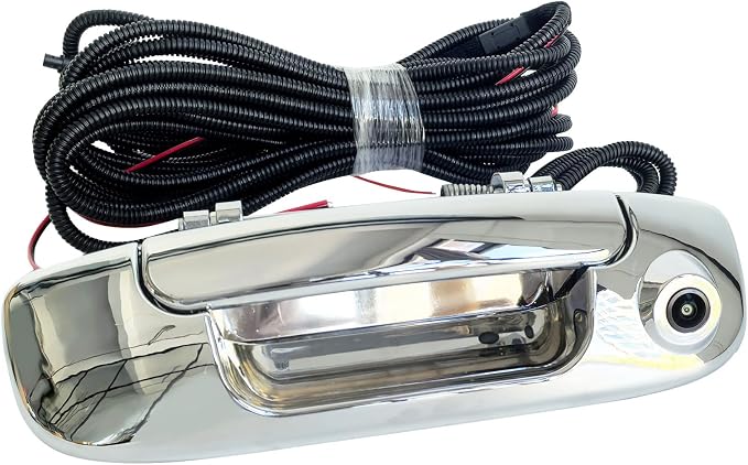Tailgate Handle with Backup Camera Compatible with 2002-2008 Dodge Ram 1500 2500 3500 Tailgate Door Rear View Reverse Back Up Camera