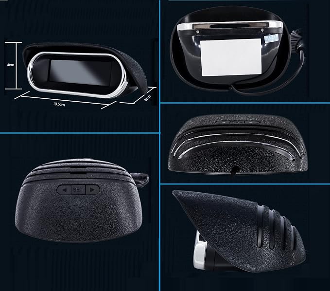 Dual Core Parking 6 Sensors Rear Front View LCD Display Reverse Backup Radar New Adjustment Car LCD Dual-Display Dual-Core 6 Probe Reversing Backup Radar Dual Core Parking