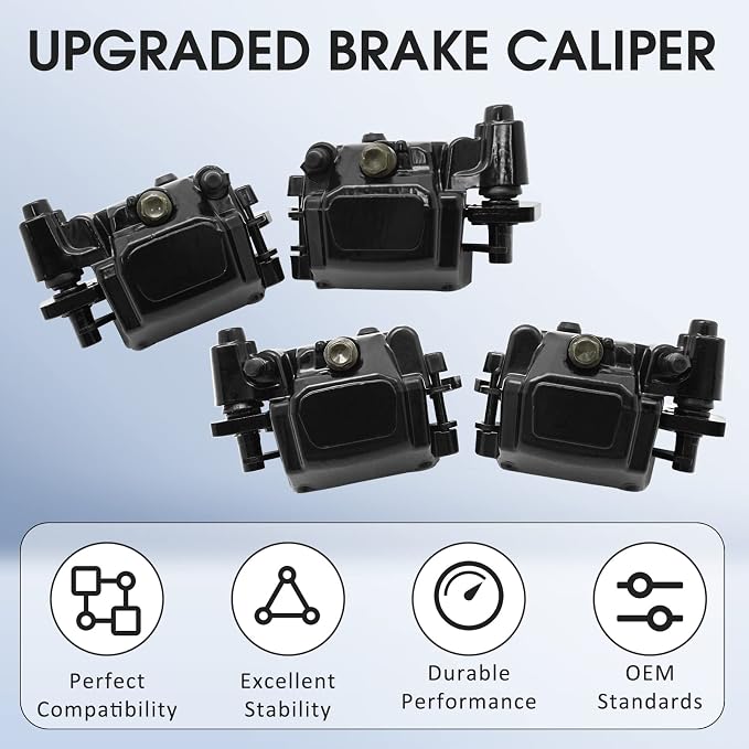 M MATI Front & Rear Brake Calipers All 4 for Can Am Renegade 500 570 800 850 1000 Outlander 6x6 450 650 1000 705600862 705600861 705600860 705600859