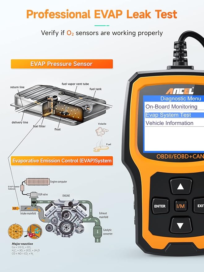 ANCEL BD200 Pro OBD2 Scanner Bluetooth with ANCEL AD410 Enhanced OBD II Vehicle Code Reader